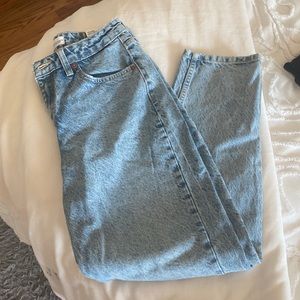 Zara high rise ankle length jeans